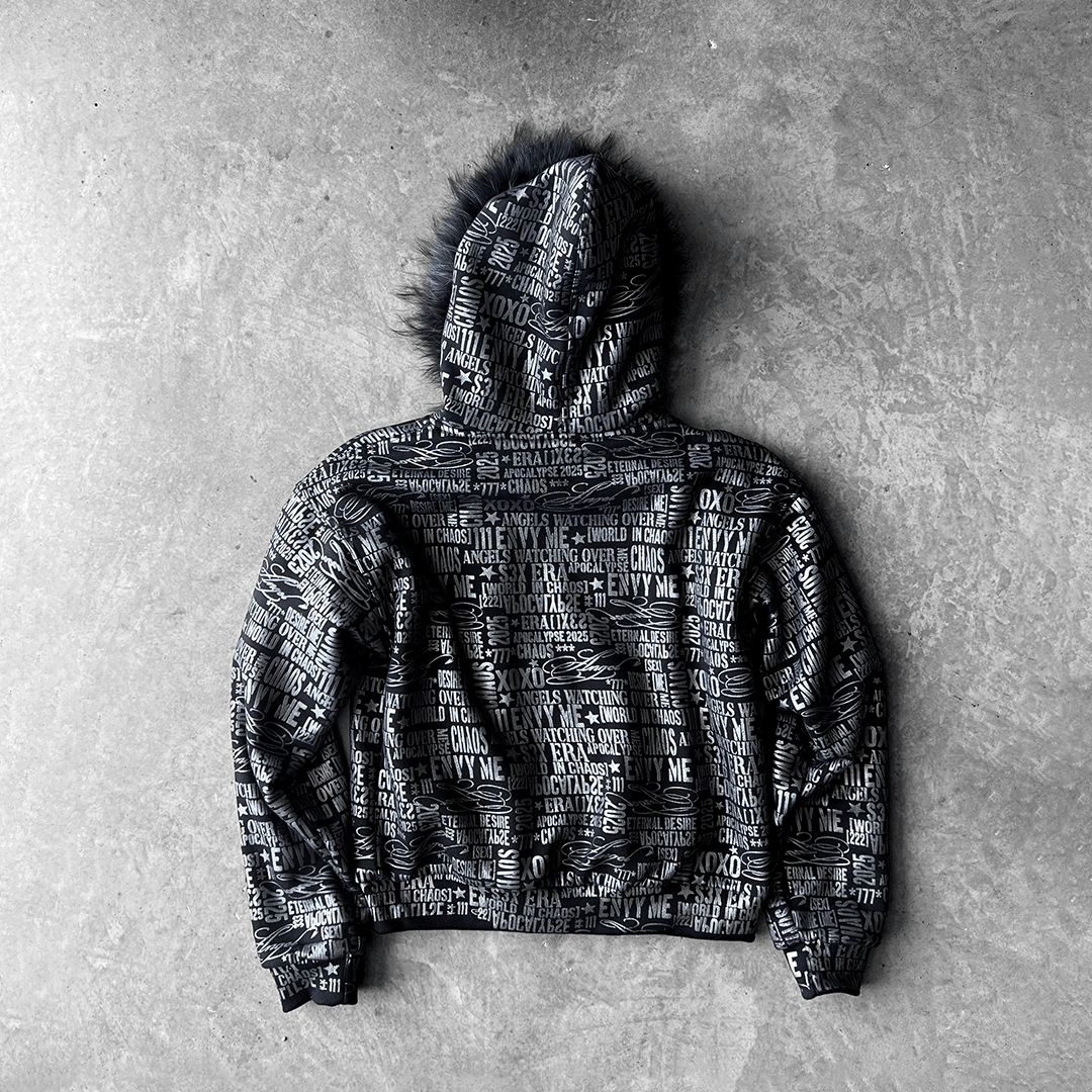 "Chaos" Fur Zip-up