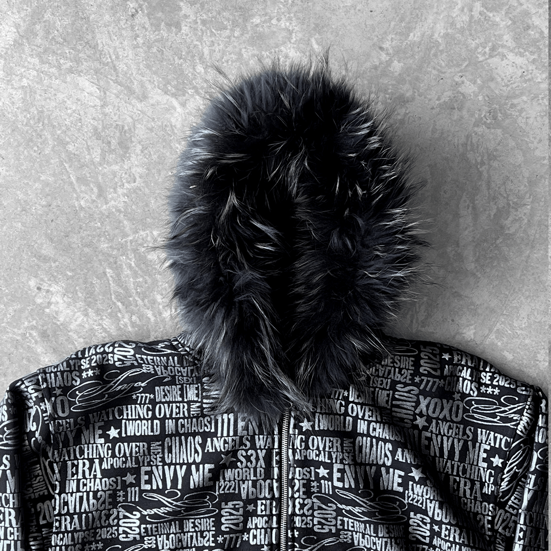 "Chaos" Fur Zip-up