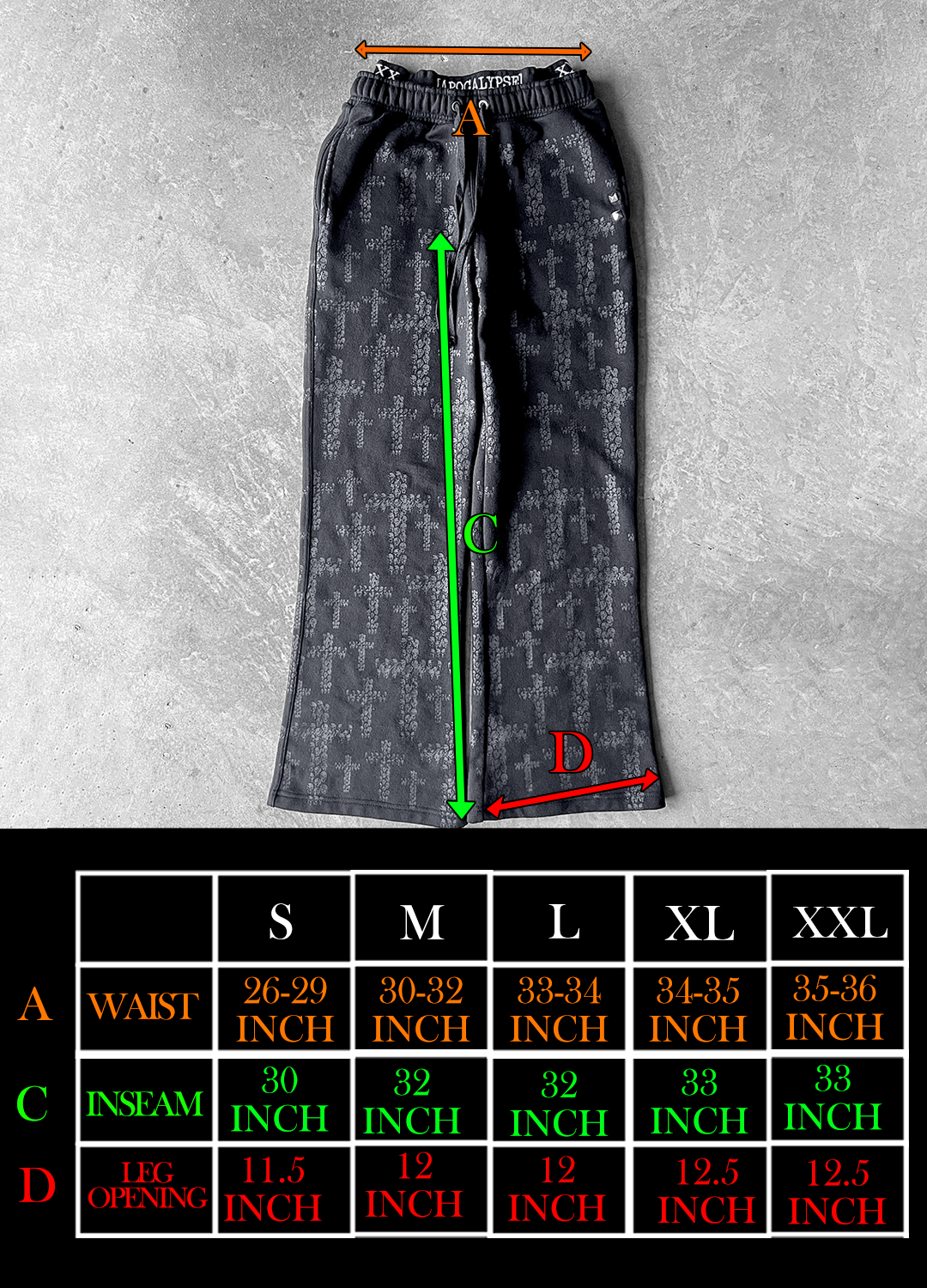 "Abyss" Cross Sweats