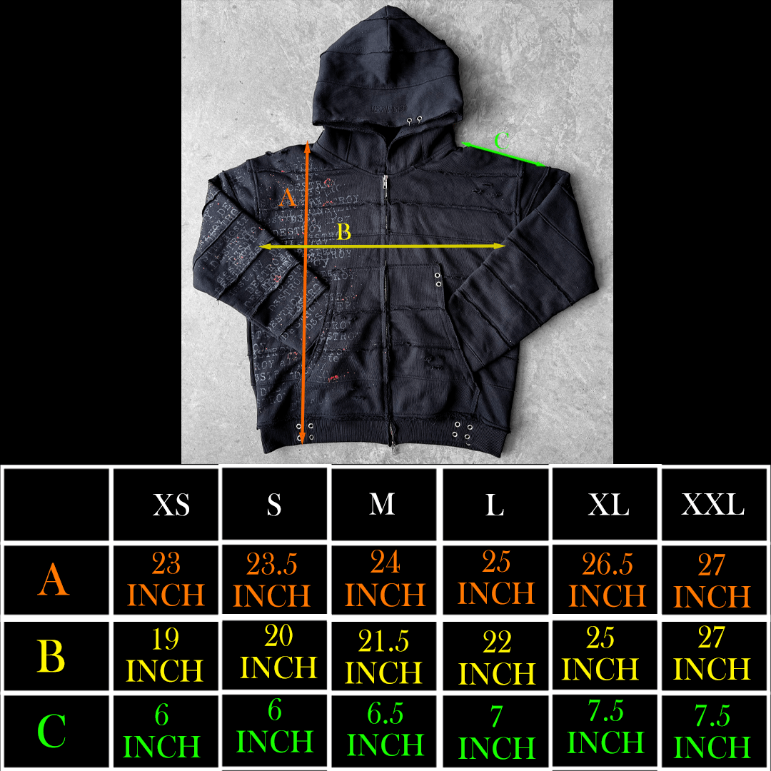 "Destroy" Zip-up