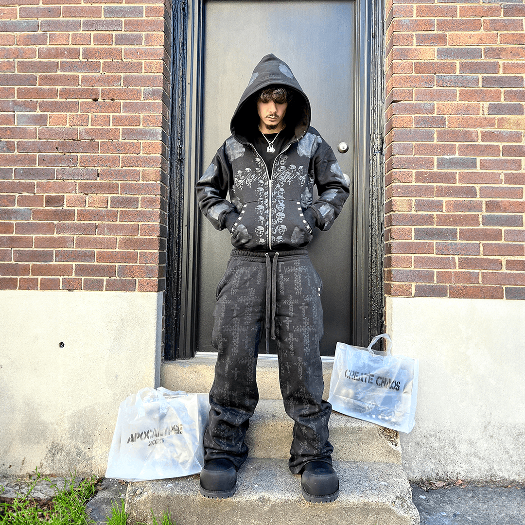 "Abyss" Mud Wash Zip-up