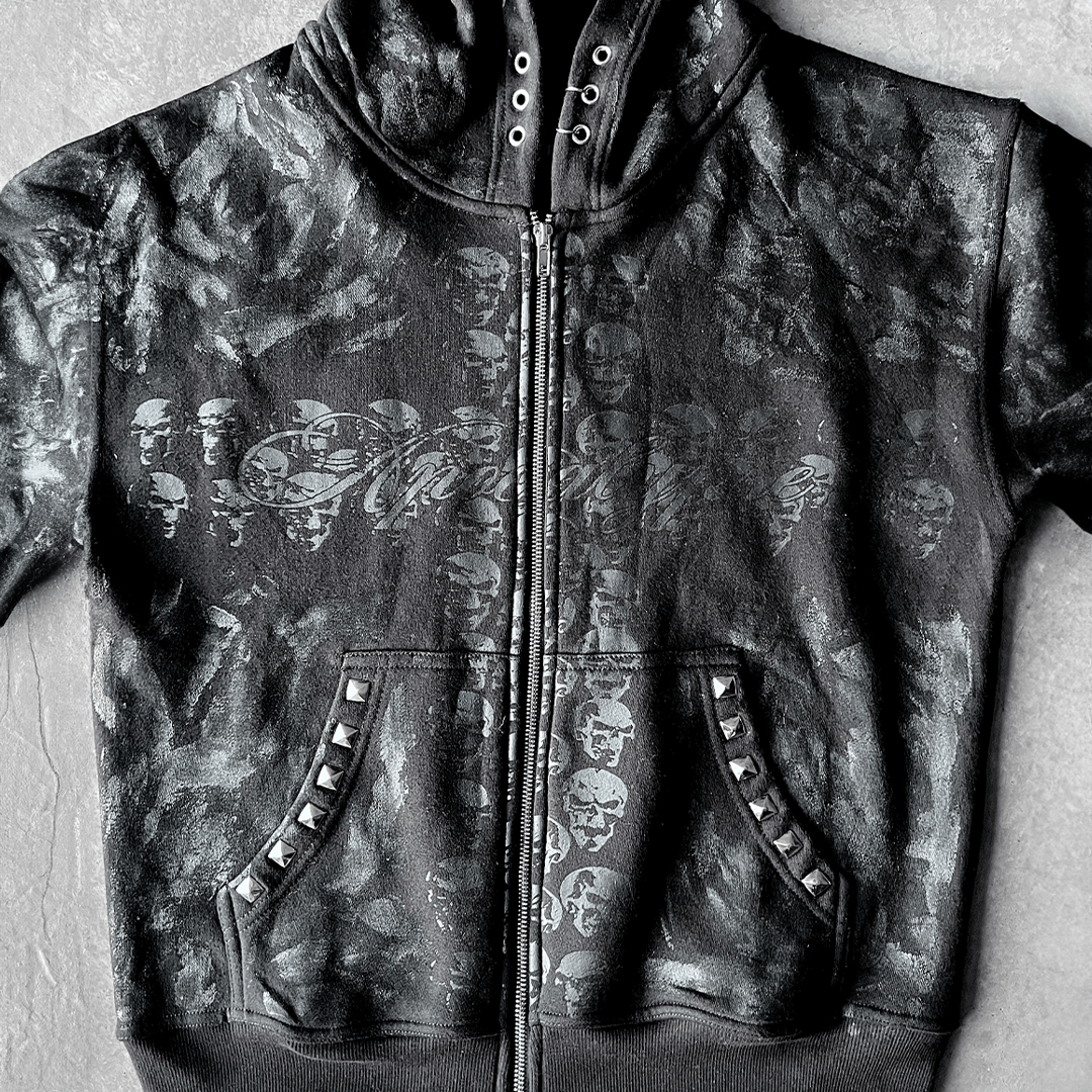 "Abyss" Mud Wash Zip-up