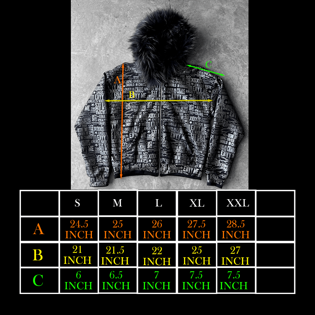 "Chaos" Fur Zip-up