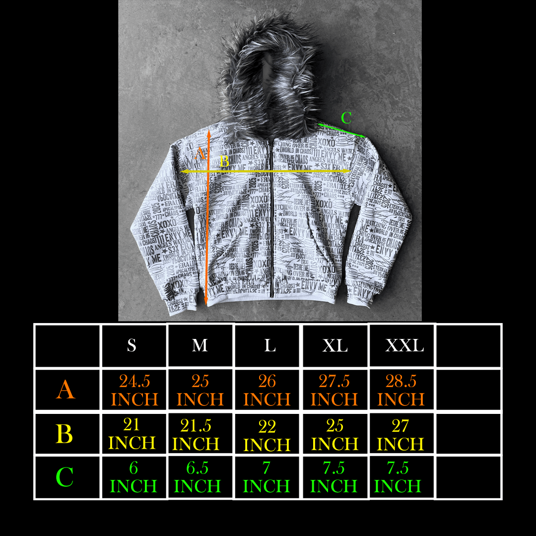 "Chaos" Fur Zip-up