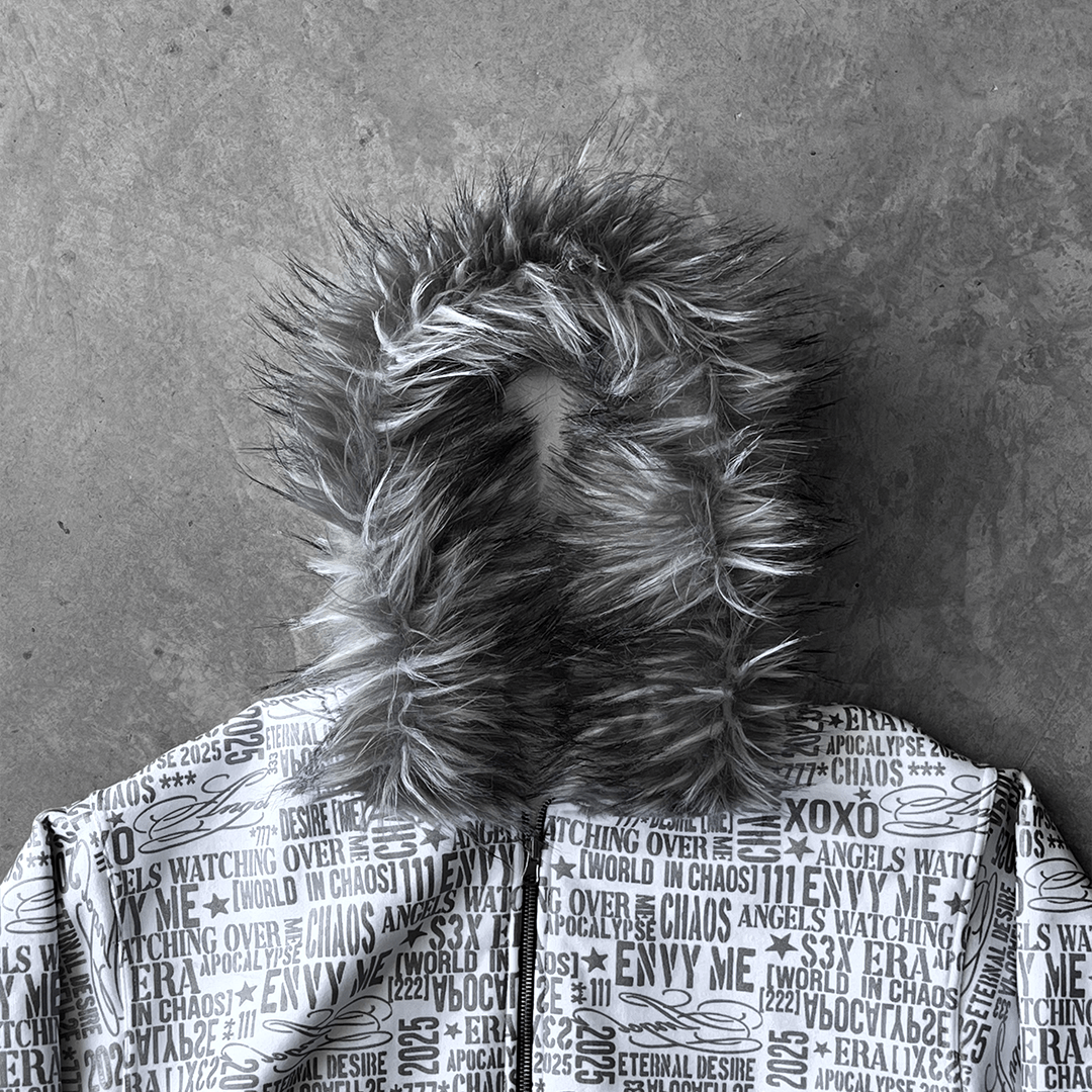 "Chaos" Fur Zip-up